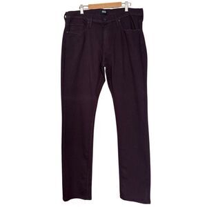 Paige mens Jeans Federal Slim Straight dark port Stretchy size 33